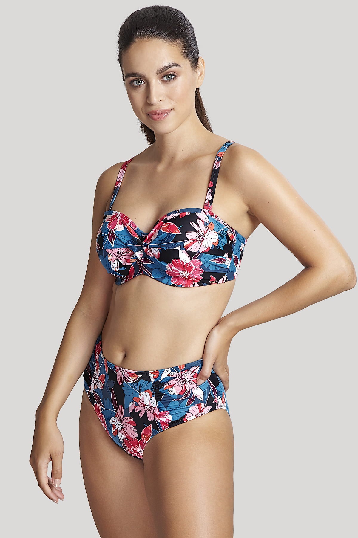 Panache Anya Riva Print Midi High Waisted Bottom