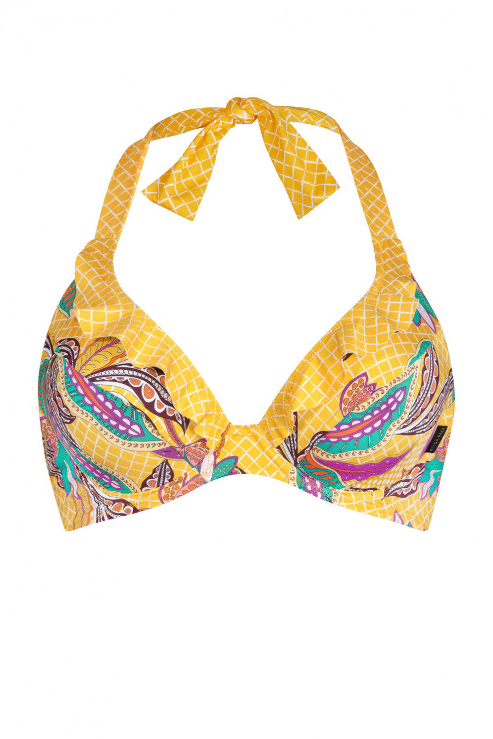 Rosa Faia Bali Beach Lizzie Halter Bikini Swim Top