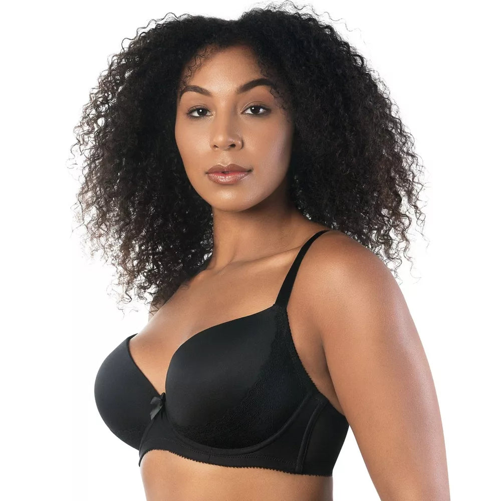 CASEY PLUNGE MOLDED T-SHIRT BRA - BLACK
