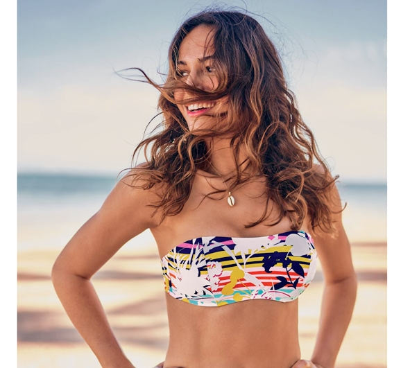 Anita Rosa Faia Bella Bandeau Bikini Top Miami Stripe