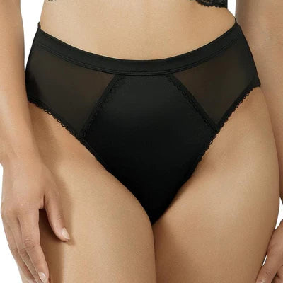 MICRO DRESSY FRENCH CUT PANTY - BLACK