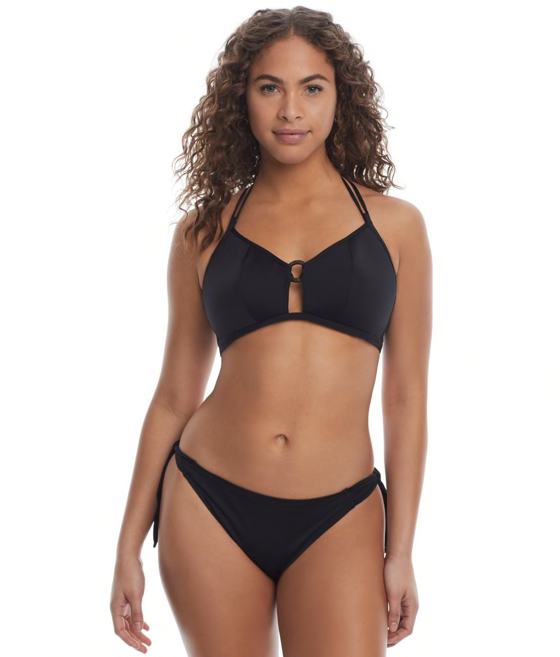 Freya Coco Wave Black Side Tie Bikini Bottom