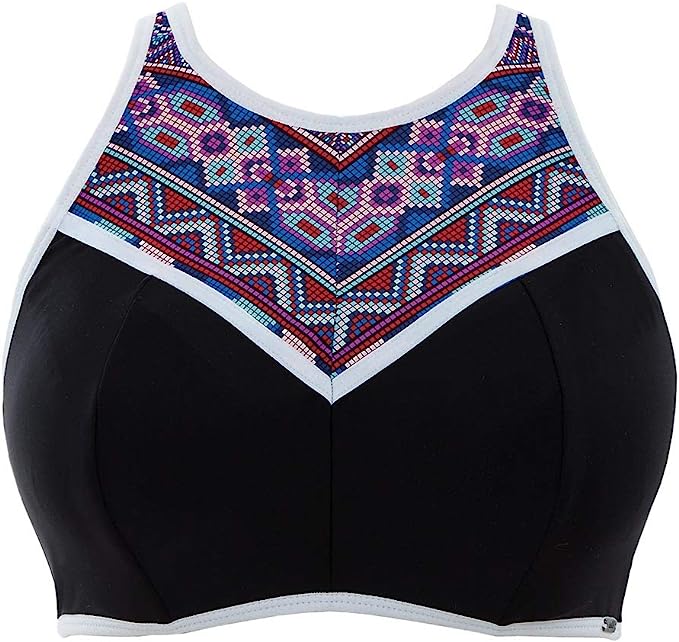 Panache Ayanna High Neck Crop Bikini Swim Top