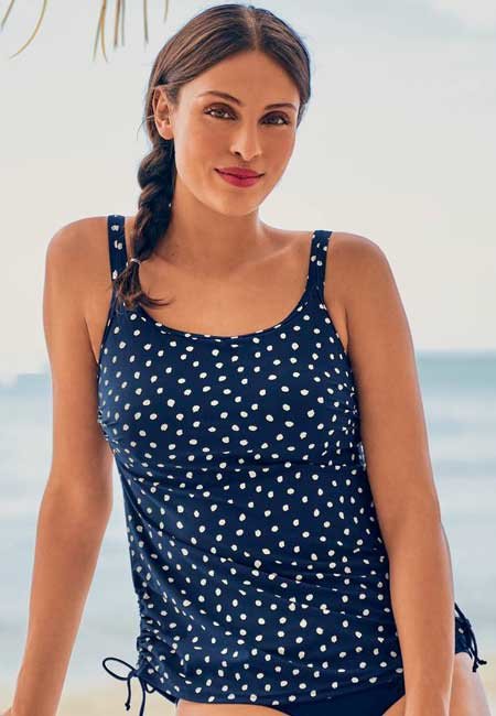 Anita Alassio Tankini Swim Top Indigo