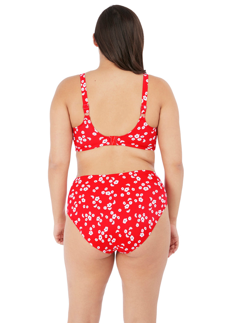 Elomi Plain Sailing Sweetheart Bikini Top Red Floral