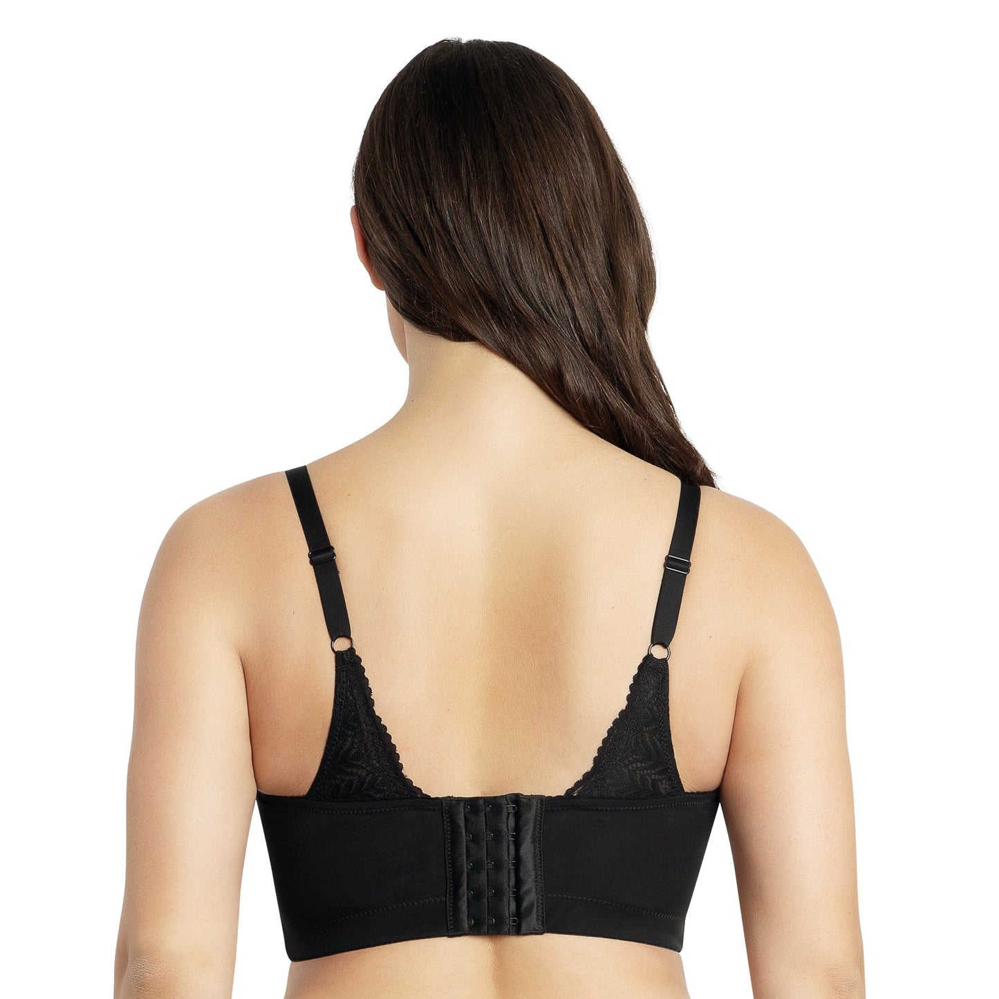 Parfait Mia Lace Wire-Free Padded Lace Bralette Black