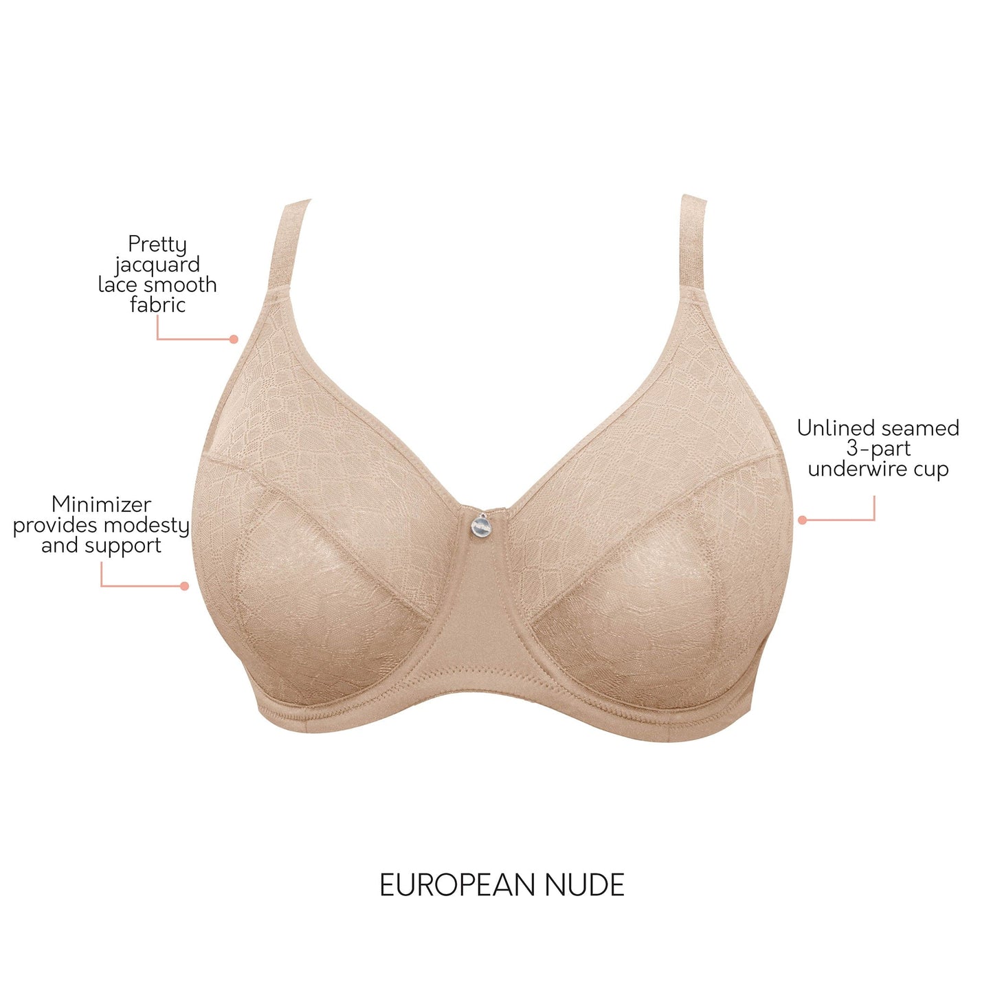 Parfait Enora Minimizer Bra European Nude