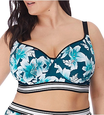 Elomi Island Lily Sweetheart Crop Top Underwire Bikini