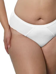 MICRO DRESSY FRENCH CUT PANTY - PEARL WHITE