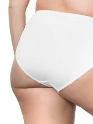 MICRO DRESSY FRENCH CUT PANTY - PEARL WHITE